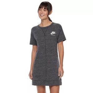 Nike Shirt Dress Medium Gray